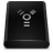 Black Drive Firewire Icon